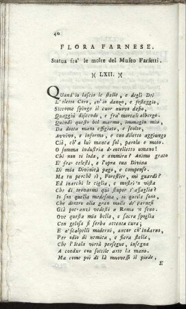 Flora Farnese LXII. - LXIV.