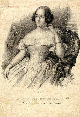 Bildnis von Caroline (1821-1876), Kronprinzessin von Dänemark