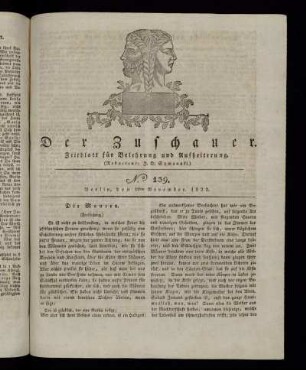 No. 139 - 19. November 1822