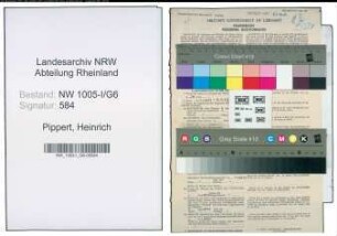 Entnazifizierung Heinrich Pippert , geb. 08.03.1898 (Amtsanwalt)