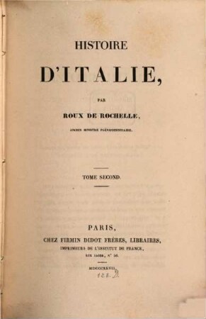 Histoire d'Italie, 2