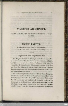 Zweiter Abschnitt. Geometrische und isometrische Projektionslehre