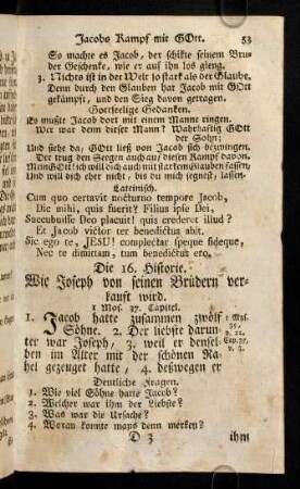 53-61, Die 16. - 17. Historie