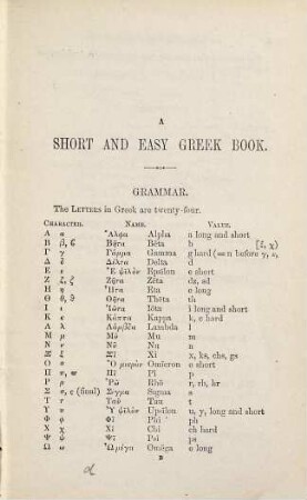 A short and easy Greek reading book : by the Rev. Edmund Fowle, author of "A short and easy Latin book", "First easy Latin reading book", "Second easy Latin reading book", "Short and easy Greek book"