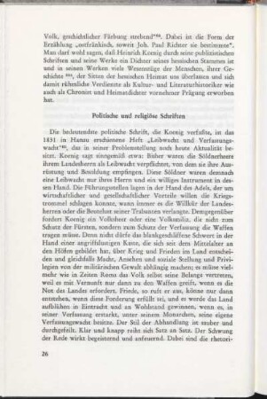 Politische und religiöse Schriften