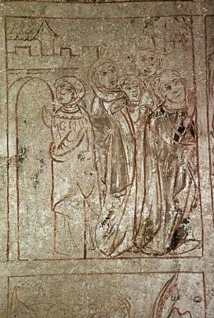 Szenen aus dem Alten Testament — 3. Reihe, 5. Bild: Lots Flucht aus Sodom