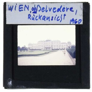 Wien, Schloss Belvedere,Wien, Oberes Belvedere : oberes Belvedere, Rückenansicht