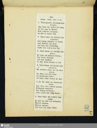 1873 Wollst genießen die himmlischen Freuden