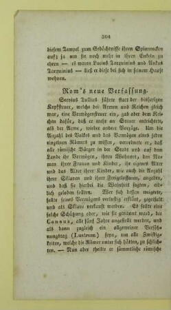 Rom's neue Verfassung