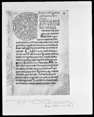 Vitae et passiones apostolorum — Initiale C (umvenis), Folio 16 recto