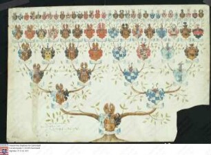 Ahnenprobe der Anna Magdalena v. Breidenbach v[om] H[of] Breitenstein