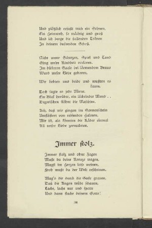Immer stolz