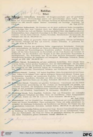 Mobiliar (Nr. 293-340)