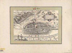 Vogelschaubild der Stadt Kalkar, Kupferstich, um 1576 : Calcaria, Dvcatvs Clivensis, Mvltis Dotibvs, Nobile Opp. / [Hrsg.: Braun u. Hogenberg]. - [Coloniae Agrippiniae] , [1576]. - 1 Vogelschaubild : Kupferst. ; 47 x 33 cm