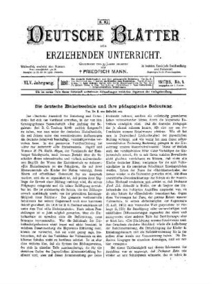 Die deutsche Einheitsschule und ihre pädagogische Bedeutung