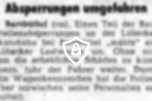 Absperrungen umgefahren