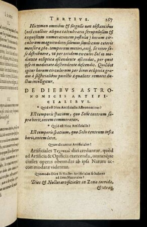 267-282, De Diebus Astronomicis Artificialisbus