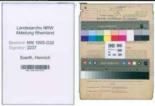 Entnazifizierung Heinrich Suerth , geb. 02.01.1908 (Kaufm.Angestellter)