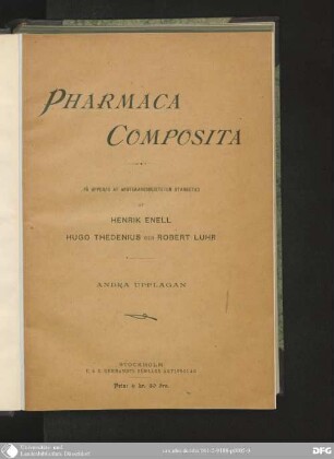 [Hauptbd.]: Pharmaca composita