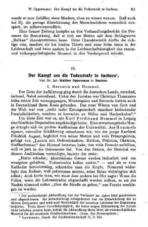 261-281, Der Kampf um die Todesstrafe in Sachsen