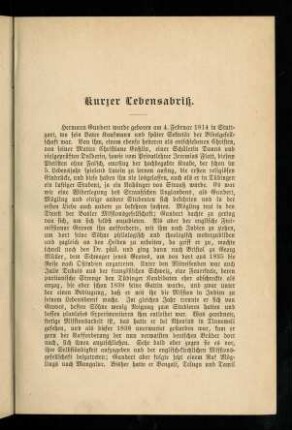 Kurzer Lebensabriß