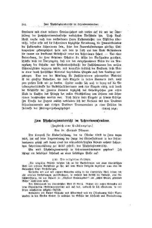 Zum Psychologieunterricht im Lehrerinnenseminar : (zugleich eine Selbstanzeige)