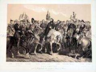 Sultan Abd ul-Medjid und die Oberbefehlshaber der vereinigten Armeen im Orient