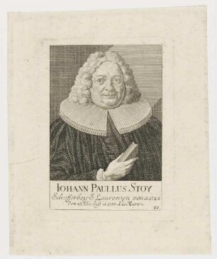 Bildnis des Iohann Paulus Stoy