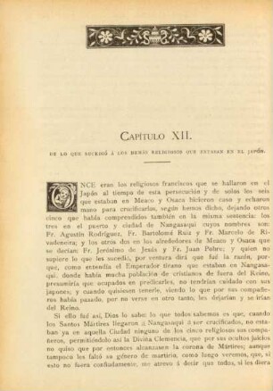 Capítulo XII. De lo que sucedió á los demás religiosos que estaban en el Japón