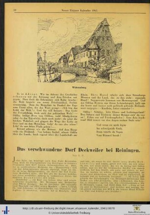 Das verschwundene Dorf Deckweiler bei Reiningen.