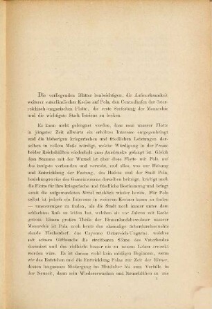 Pola, seine Vergangenheit, Gegenwart und Zukunft : Eine Studie. Mit 4 Tafeln, enthaltend Ansichten und Pläne