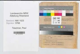 Entnazifizierung Paul Teschner , geb. 23.10.1897 (Reichsbahnamtmann)