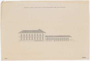 Haus des Reichspropagandaministers Joseph Goebbels, Berlin-Mitte: Südansicht 1:100