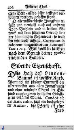 Sibende Eigenschafft.