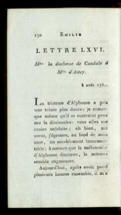Lettre LXVI.