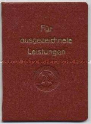 Ausweis zur Medaille "Für ausgezeichnete Leistungen" - Personenkonvolut