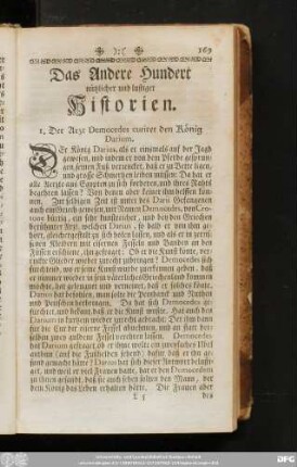 Das Andere Hundert nützlicher und lustiger Historien.