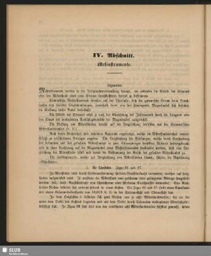IV. Abschnitt. Meßinstrumente