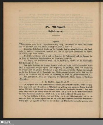 IV. Abschnitt. Meßinstrumente