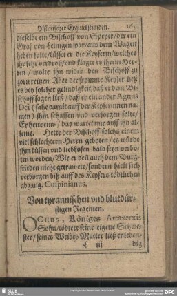 Von tyrannischen und blutdürstigen Regenten