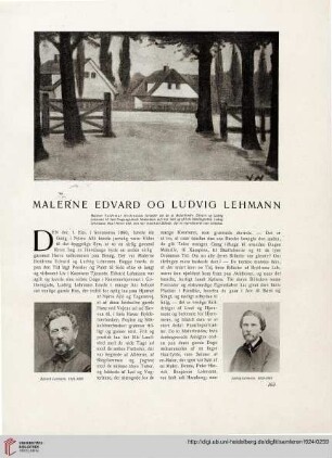 1: Malerne Edvard og Ludvig Lehmann