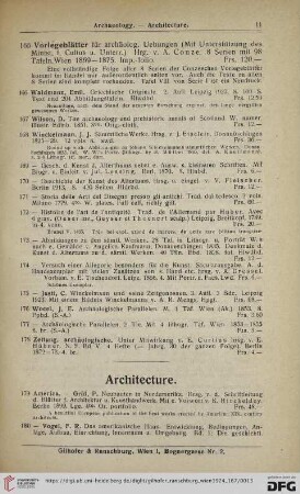 Architecture (Nr. 179 - 381)