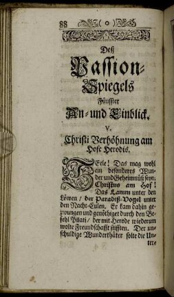 V. Chisti Verhöhnung am Hofe Herodis.