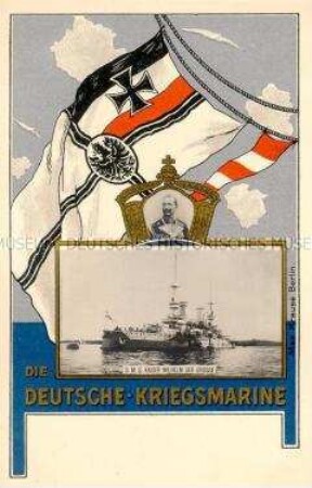Postkarte der deutschen Kriegsmarine