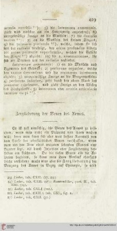Zergliederung der Venen des Armes
