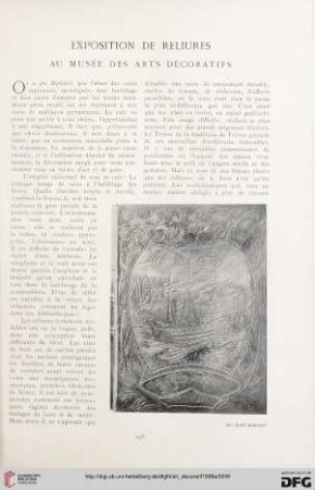 Exposition de reliures au Musée des Arts Décoratifs
