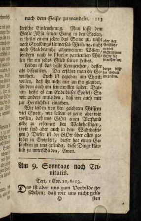 113-126, Am 9. Sonntage nach Trinitatis