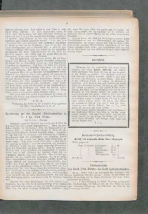 Sterbetafel : [Heinr. Wüsecke] ; [Nekrolog]
