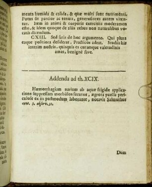 Addenda ad th. XCIX.
