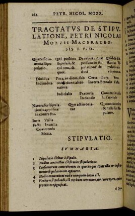 Tractatus De Stipulatione.